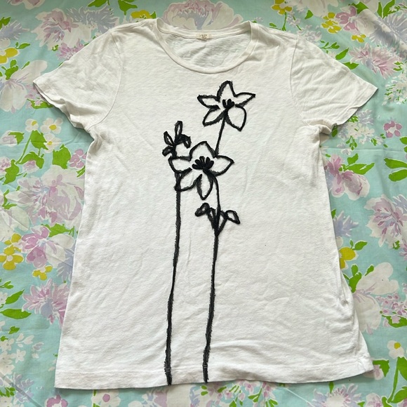 J Crew Floral Sketch Shirt - M - Picture 1 of 11